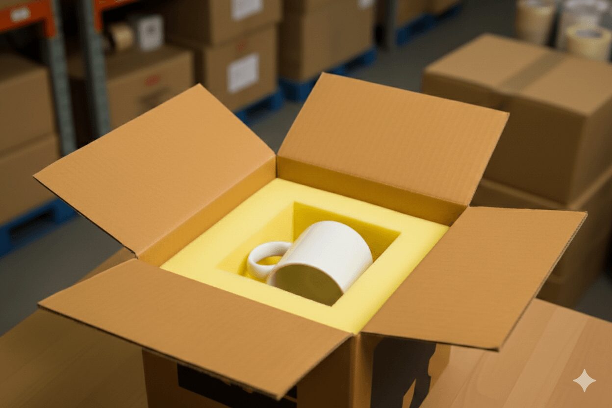 Kubek w transporcie.